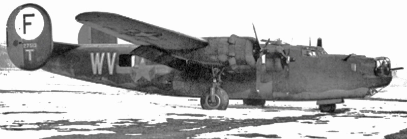 Bei der Landung schnitt diese B-24 mit dem Fahrwerk die Fahrleitung der SBB durch. (133_1)