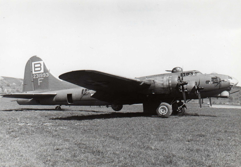 Die B-17 von Edward G. Cunningham in Dübendorf. (254_3)