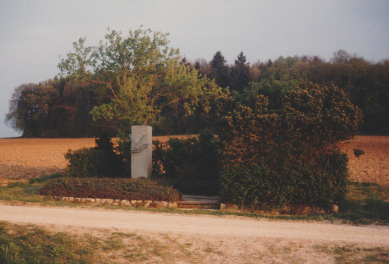 Am 5. September 1965 errichtete die Gemeinde Würenlingen den ums Leben gekommenen amerikanischen Fliegern am Ort des Absturzes einen Gedenkstein. (188_2)