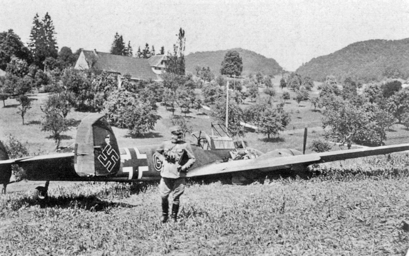 Die Bf-110 in den Jurahöhen. (21_3)